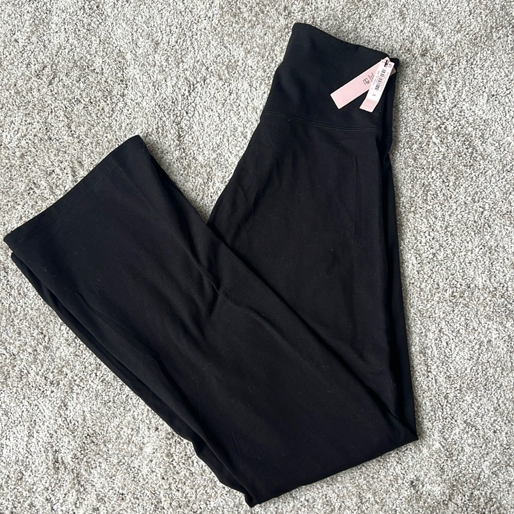NWT Victorias Secret High Rise Cotton Flare Leggings
